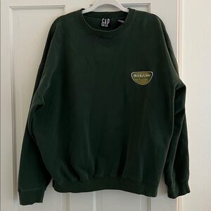 GAP Dark Green “Old Guys Rule” Crewneck Sweatshirt